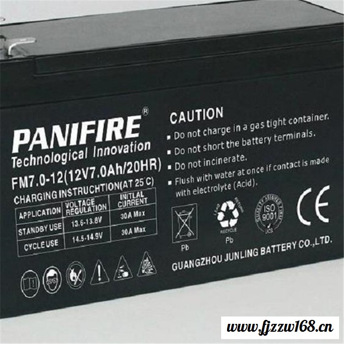 力仕顿PANIFIRE蓄电池FM17-12 铅酸免维护 航空信号灯专用 12V17AH 厂价直销