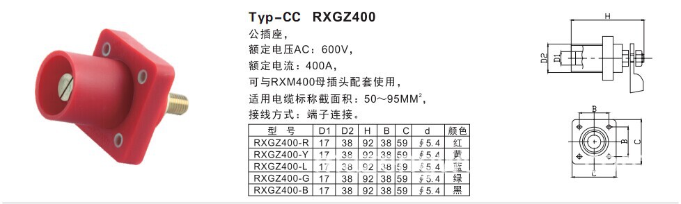 400A单芯大电流犀牛插-3